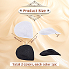 2Pcs 2 Colors Cloth Fascinator Hat Base for Millinery AJEW-HS0001-05-2