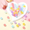 120Pcs 6 Colors Imitation Jelly Acrylic Beads MACR-YW0003-22-5