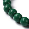 Natural Mashan Jade Beaded Stretch Bracelet BJEW-P207-28-6MM-01-2