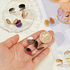10Pcs 5 Colors 304 Stainless Steel Cuff Earrings EJEW-HS0001-34A-3