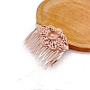 Flower Alloy Hair Comb Findings PW-WGCA318-05-1