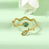 304 Stainless Steel Cuff Open Rings for Women GG-CBA7994-03G-07-1