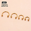 G23 Titanium Hoop Nose Rings WGCC61E-03-1