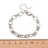 8MM 304 Stainless Oval Link Chain Bracelets SA-CBA725A-27P-5