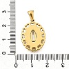 Golden 304 Stainless Steel Pendants STAS-K300-02G-U-3