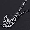 201 Stainless Steel Pendant Necklaces NJEW-S105-JN557-40-1-1