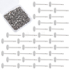 1000Pcs Tarnish Resistant 304 Stainless Steel Stud Earring Settings STAS-ME0001-50C-1