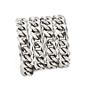 Tarnish Resistant Men's Jewelry Making 201 Stainless Steel Curb Chains CHS-A003B-2.5mm-3