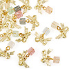 14Pcs 7 Colors Baking Paint Handmade Lampwork Crake Pendants PALLOY-TA00156-2