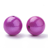 Spray Painted Acrylic Beads MACR-Q154-14mm-012-2