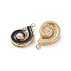 Brass Enamel Pendants LS-KK-I661-01G-B-2