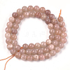 Natural Sunstone Beads Strands X-G-S333-6mm-019-2