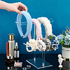 T-shaped Acrylic Headband Organizers ODIS-WH0001-37-3