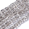 Electroplate Glass Beads Strands EGLA-L023A-PL01-1