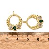 Brass Micro Pave Cubic Zirconia Pendants KK-P308-77G-3