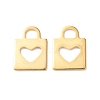 303 Stainless Steel Pendants STAS-E528-01G-1
