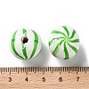 Printed Wood European Beads WOOD-Z002-13G-3