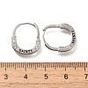 Brass Cubic Zirconia Hoop Earrings EJEW-M048-07P-5