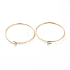 316 Surgical Stainless Steel Hoop Earring Findings STAS-J025-01C-G-2