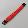 Survival Polyester Cord Bracelet with Plastic Clasps for Hiking Camping Outdoor BJEW-WH0018-54A-2