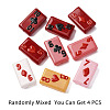 4Pcs Painted Glass Beads Enamel Beads LAMP-TA0001-97-7