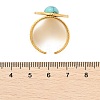 Natural Turquoise Finger Rings RJEW-Q006-01B-G-4