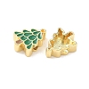 Christmas Brass Enamel Beads KK-I474-G23-2