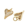 Brass Micro Pave Cubic Zirconia Pendants ZIRC-I367-11G-02-2