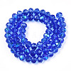 Electroplate Glass Beads Strands X1-EGLA-A034-T8mm-L26-3