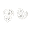 Rack Plating Brass Flower Bead Caps KK-K381-03S-1