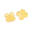 Two Tone Transparent Glass Bead Caps GLAA-Z020-02D-2