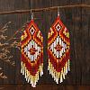 Bohemian Style Tassel Dangle Earrings YF4203-1-1