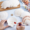 60Pcs Natural Shell Jewelry Decorative Plate AJEW-GA0009-64A-3