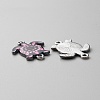 Alloy Enamel Printed Connector Charms ENAM-WH0065-15P-07-2