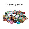   Printed Picture Glass Cabochons GGLA-PH0005-25mm-002-3