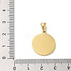 Ion Plating(IP) 304 Stainless Steel Pendants STAS-I204-R-G-3