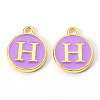 Golden Plated Alloy Enamel Charms LS-X-ENAM-S118-10H-1
