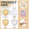 DIY Heart Pendant Making Kits STAS-TA0005-43-4