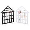 Detachable Lovely House Acrylic Earring Display Stands EDIS-WH0029-48A-3
