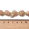 Electroplated Natural Druzy Agate Beads Strands G-G289-02D-5