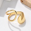 Brass Cuff Rings RJEW-C120-06G-2