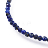 Natural Lapis Lazuli Bead Bracelets X-BJEW-JB04555-01-2