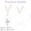 Acrylic Blank Place Card DIY-GA0006-64-4