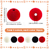 48Pcs 3 Colors Flocky Opaque Acrylic/Plastic Beads KY-SC0002-46-2