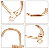 100Pcs 316L Surgical Stainless Steel Leverback Earring Findings STAS-BBC0010-61G-7