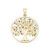 Rack Plating Eco-Friendly Alloy Big Pendants FIND-N005-40G-1