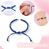 10Pcs 10 Colors Korean Waxed Polyester Cord Braided Bracelet Making AJEW-SC0031-87-6