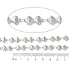 304 Stainless Steel Heart Link Chains CHS-Z004-22P-3