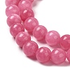 Natural Dyed White Jade Beads Strands G-M402-C03-12-3