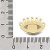 Brass Micro Pave Clear Cubic Zirconia Charms KK-C263-14G-3